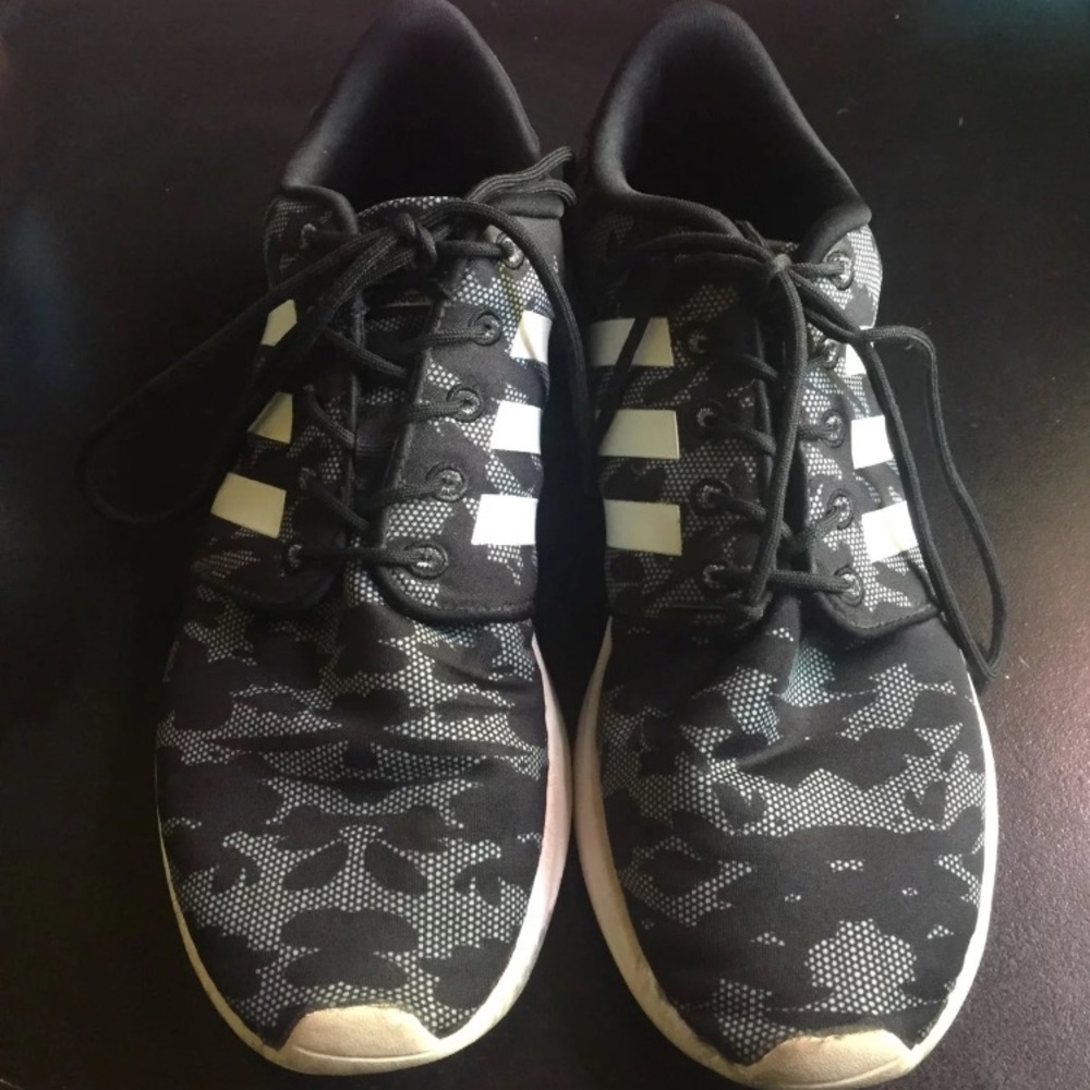 Floral adidas cloudfoam QT racer sneakers